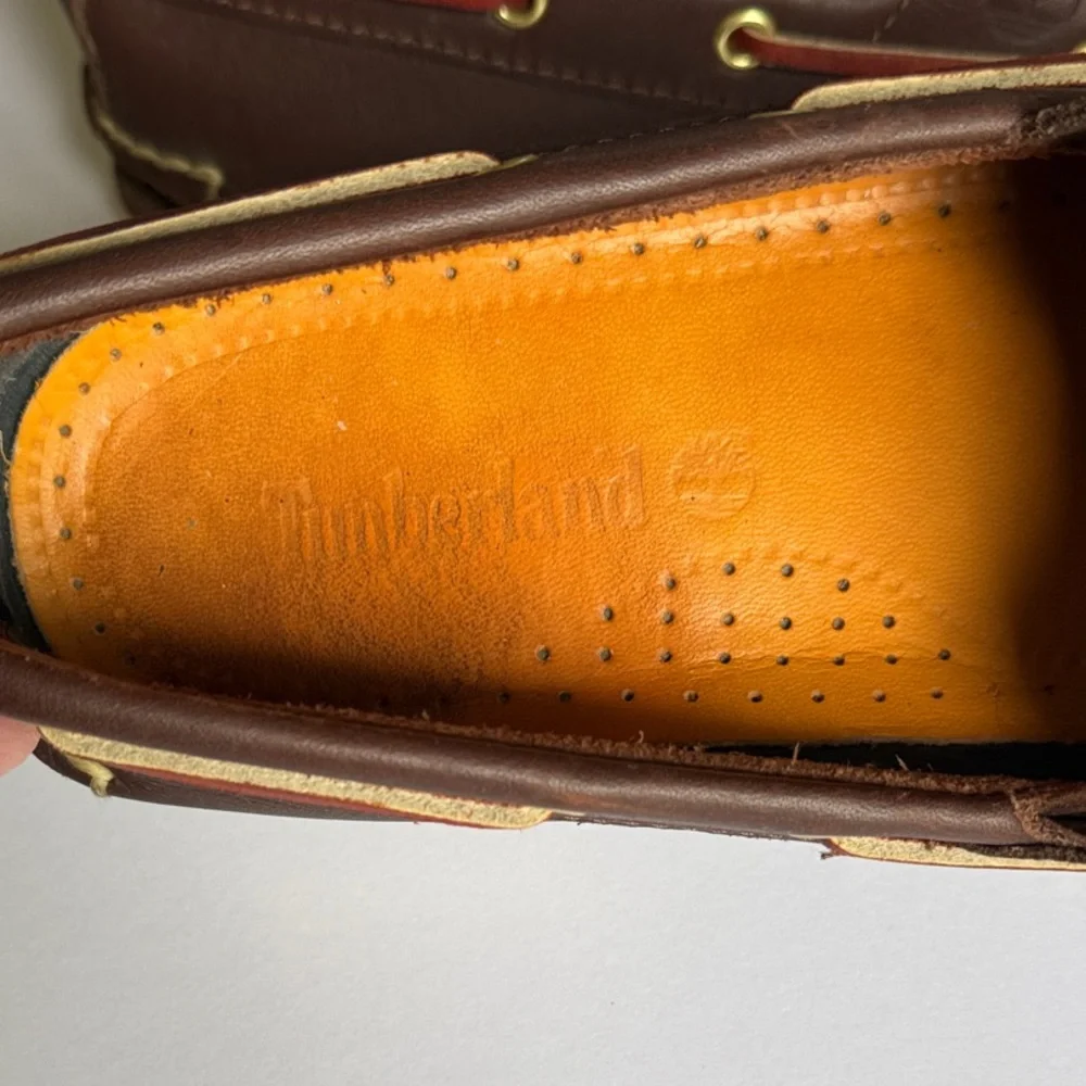 Timberland Brown Leather Boat Shoes - Picture 3 of 7